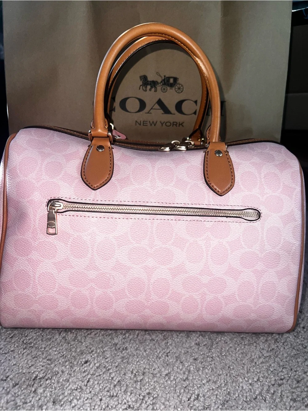 COACH Large Pink Rowan